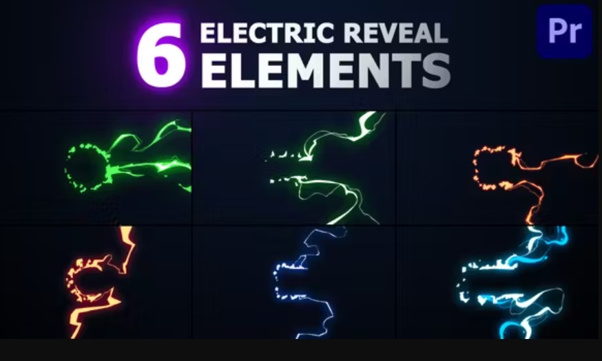 Videohive 51421786 Electric Reveal Elements | Premiere Pro