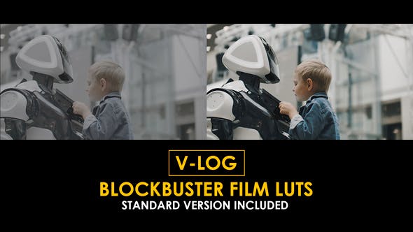 Videohive 51378166 V-Log Blockbuster Films and Standard Color LUTs