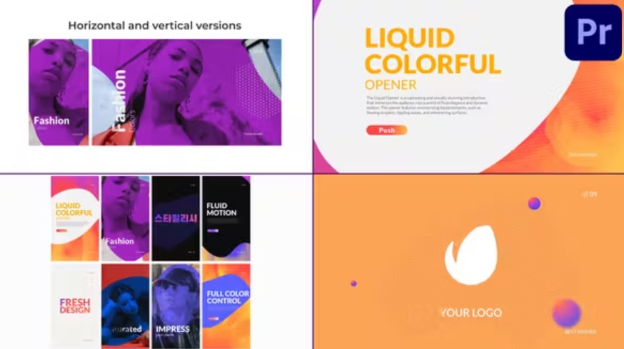 Videohive 51499701 Liquid Colorful Opener for Premiere Pro