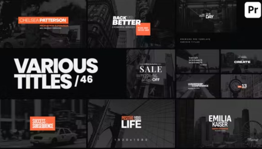 Create Impactful Titles with Videohive 51427625 Various Titles 46