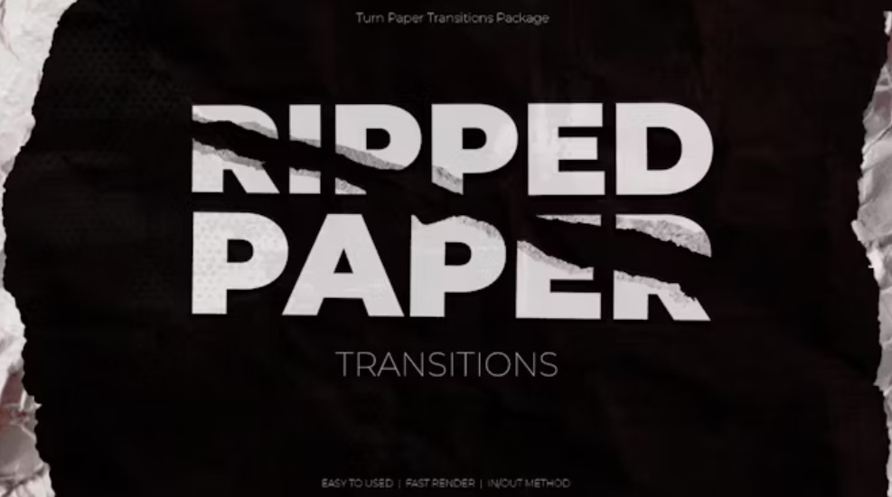 Ripped Paper Transitions for Stunning Visual Effects | GFXHive