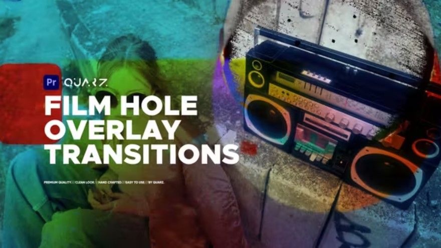 Videohive 51542274 Film Hole Overlay Transitions for Premiere Pro