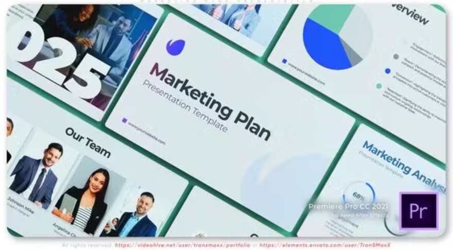 Download the Videohive 51551816 Marketing Plan Presentation Template