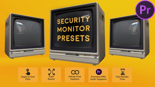 Videohive 51449975 Security Monitor Presets for Premiere Pro