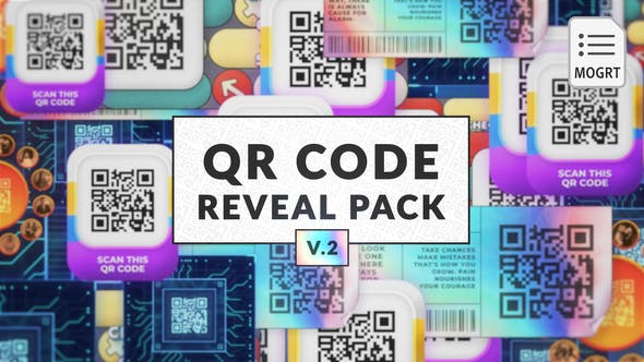 Videohive 51412243 QR Code Reveal Pack 2 – MOGRT for Premiere Pro