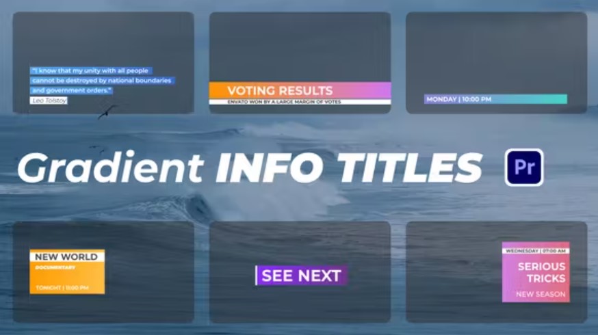 Videohive 51555868 Gradient Info Titles, GFXHive