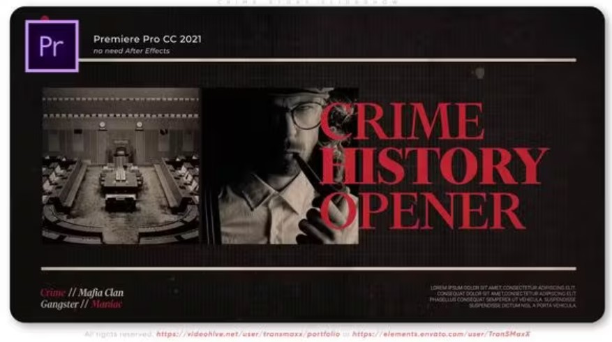 Videohive 51551623 Crime Story Slideshow, GFXHive