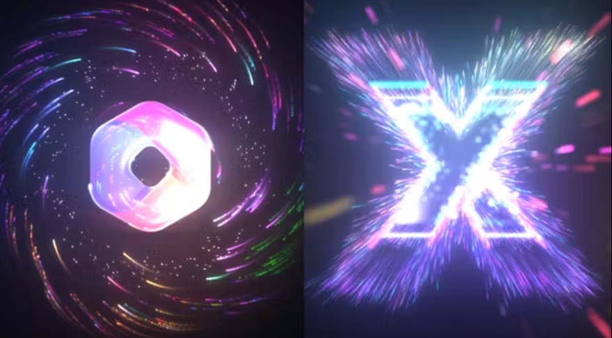 Videohive 51573411 Colorful Particles Logo Reveal | 2 Versions