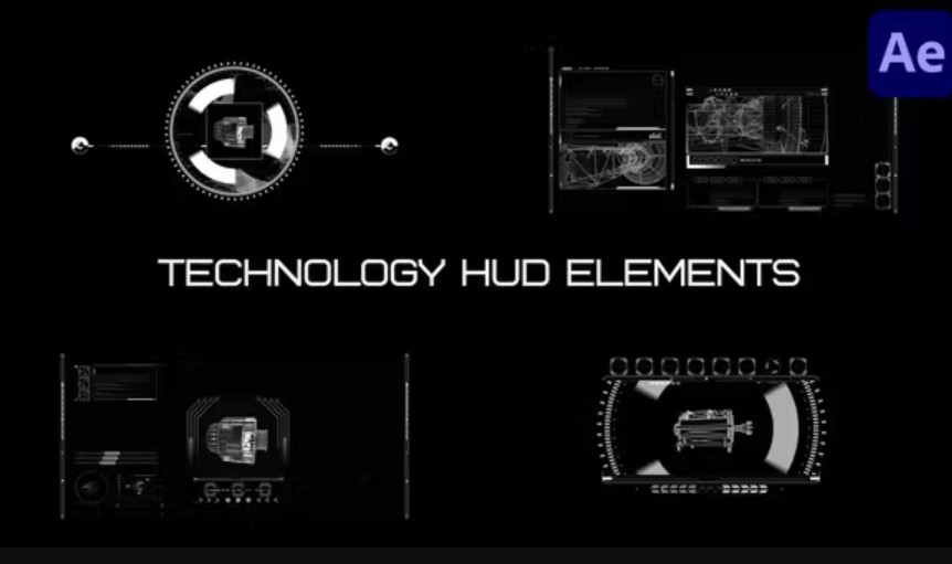 Videohive 51637324 Technology Hud Elements for After Effects