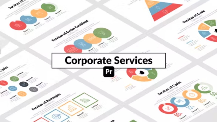 Corporate Services Template for Premiere Pro: Download on GFXHive