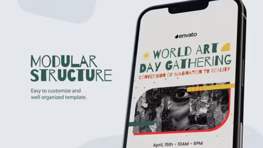 Download Videohive 51709754 World Art Day Instagram Stories