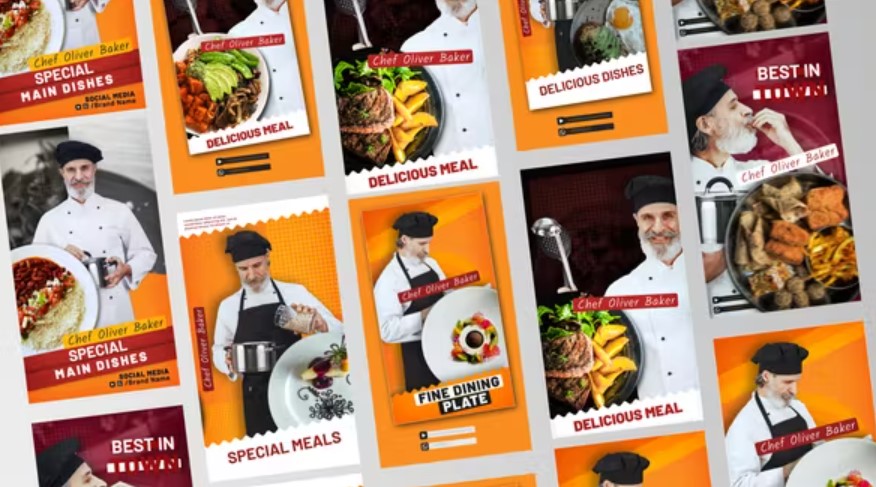 Videohive Chef's Restaurant Stories for Eye-Catching Social Media