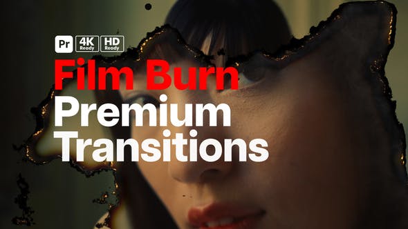 Videohive 51555369 Premium Film Burn Transitions: Ignite Your Premiere Pro