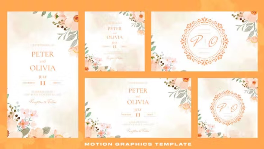 Videohive 51707550 Wedding Invitation Intro: Announce Your Day with Style