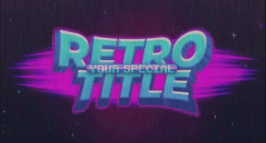 Videohive 51711934 Pixel Retro Title & Logo, GFXHive