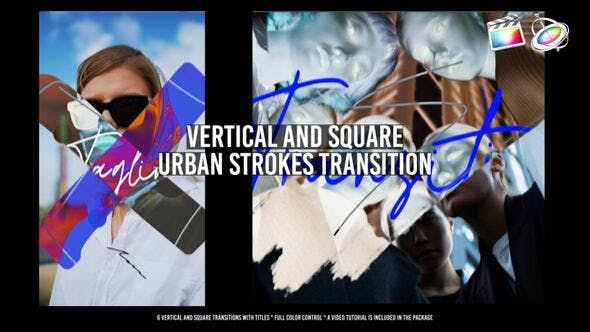 Videohive 51724903 Vertical And Square Urban Strokes Transitions