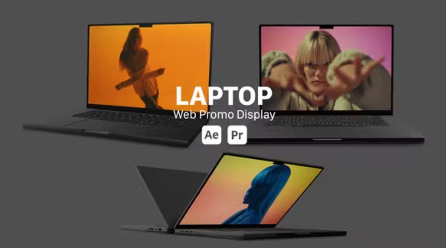 Videohive 51809265 3D Laptop Display Web Promo, GFXHive