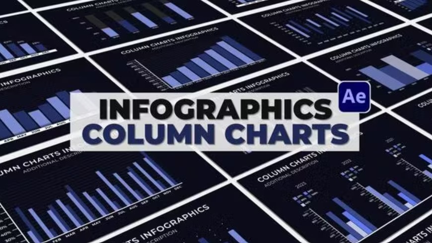 Videohive 51813653 Infographics Column Charts, GFXHive