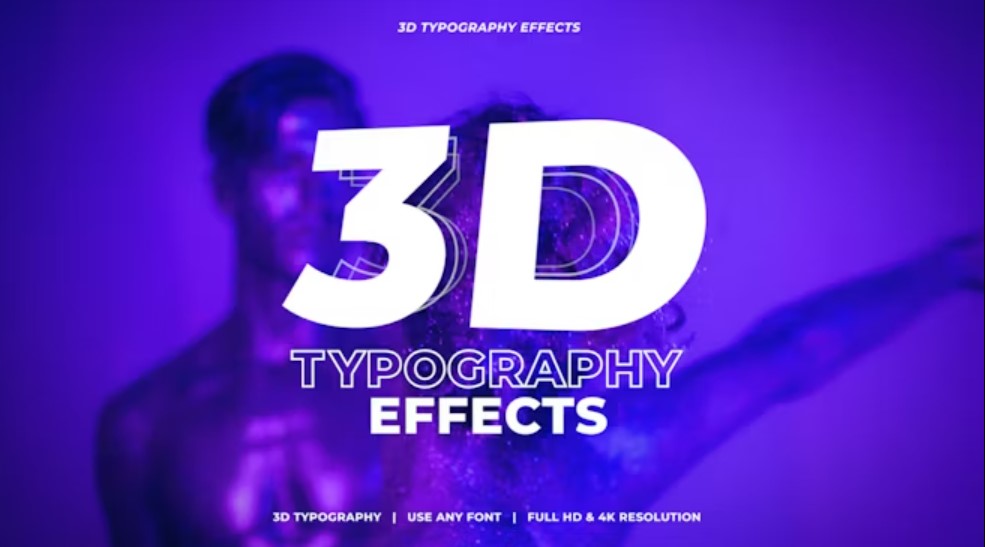 3D Typography Effects, GFXHive