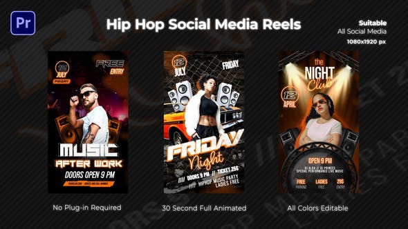 Videohive 51806340 Hip Hop Instagram Reels Templates