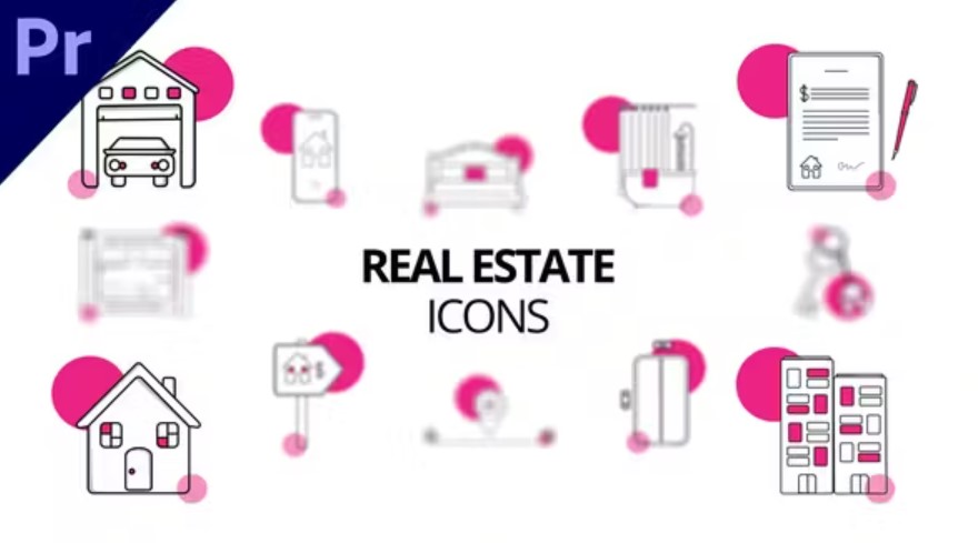 Videohive 51781250 Real Estate Icons, GFXHive