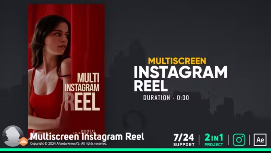 Videohive 48664958 Multiscreen Instagram Reel, GFXHive