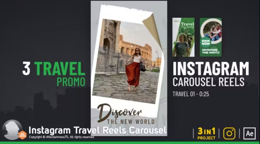 Videohive 51669089 Instagram Travel Reels Carousel