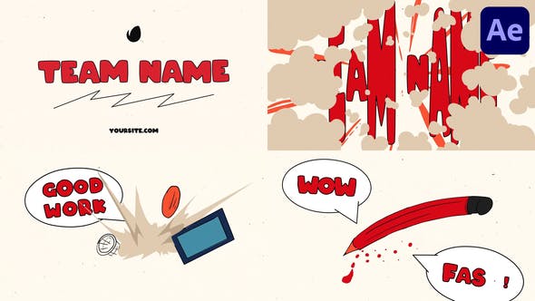 Videohive 48773813 Sport Cartoon Logo for After Effects