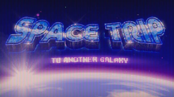 Videohive 51760592 Retrowave Cosmic Title & Logo, GFXHive