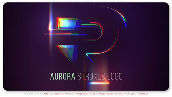 Videohive 51848905 Aurora Strokes Logotype Animation, GFXHive