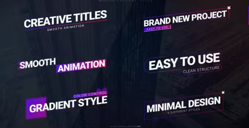 Videohive 51981701 Modern Gradient Titles, GFXHive