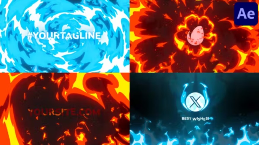 Videohive 51946420 Fire Logo | After Effects , GFXHive