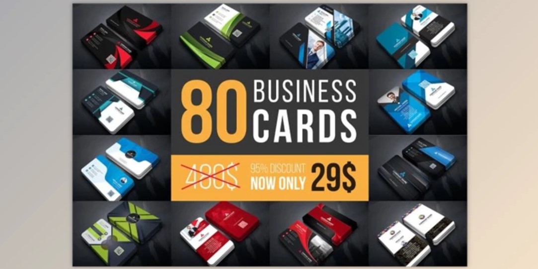 CreativeMarket Business Cards Mega Bundle by Curve Design