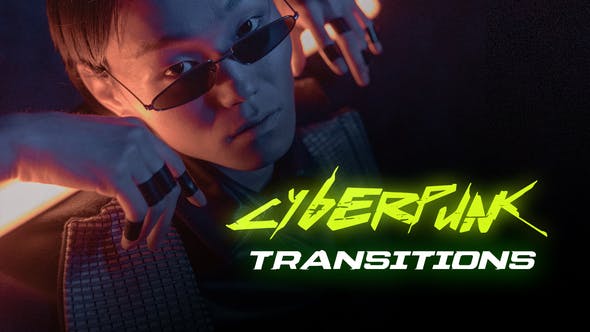 Videohive 51937902 Cyberpunk Transitions | After Effects, GFXHive