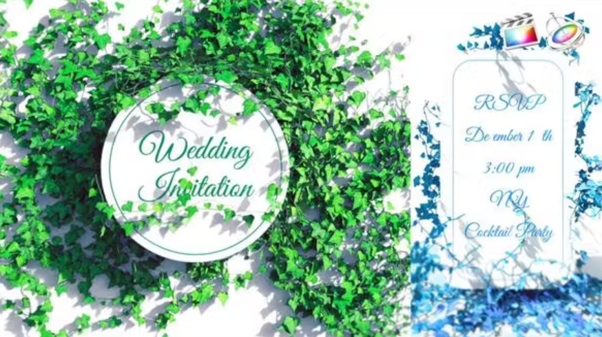 Videohive 52026185 Botanical Leaves Wedding Invitation, GFXHive