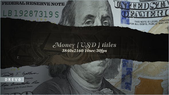 Videohive 40168515 Money USD Titles, GFXHive