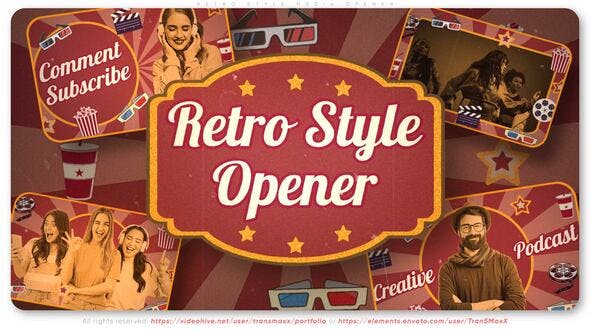 Videohive 51940794 Retro Style Media Opener, GFXHive