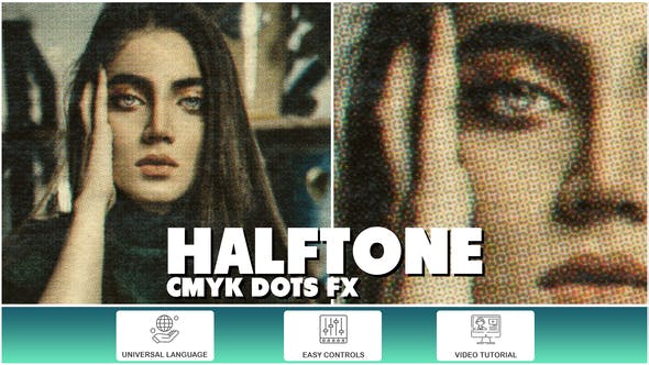 Videohive 52082958 Halftone CMYK Dots FX, GFXHive