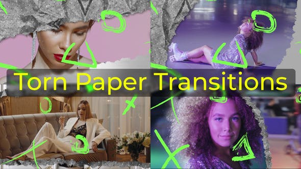 Videohive 51873298 Torn Paper Transitions, GFXHive