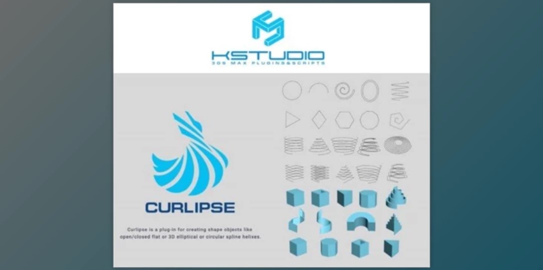 3d-kstudio Curlipse 1.0.33.23 for 3ds Max 2017 – 2024, GFXHive