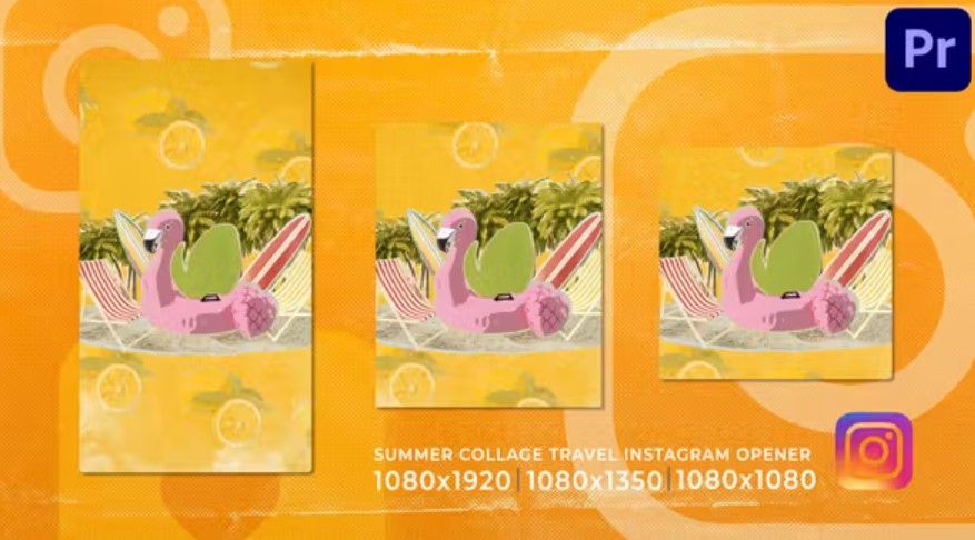 Videohive 52109902 Collage Summer Holidays Travel | Instagram Stories Logo Opener