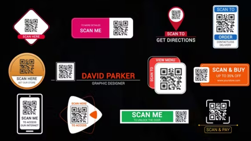 Videohive 51816983 QR Code Titles, GFXHive