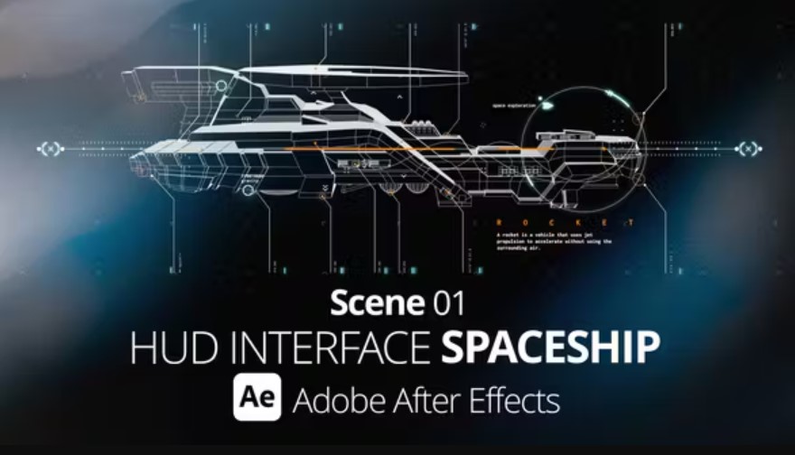 Videohive 52210094 HUD Interface Spaceship 01 Ae, GFXHive