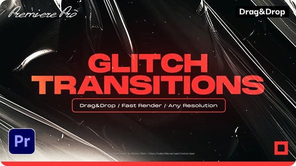 Videohive 52238750 Glitch Transitions, GFXHive