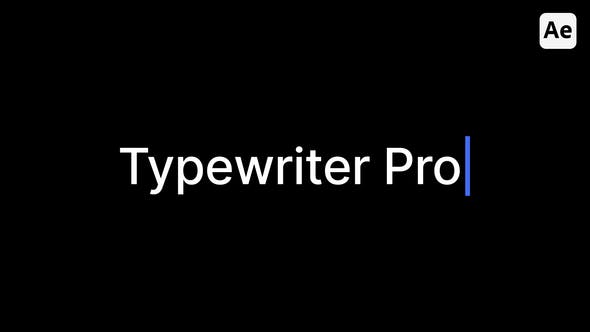 Download: Videohive 52212780 Typewriter Pro