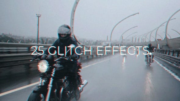 Videohive 52341234 25 Glitch FX