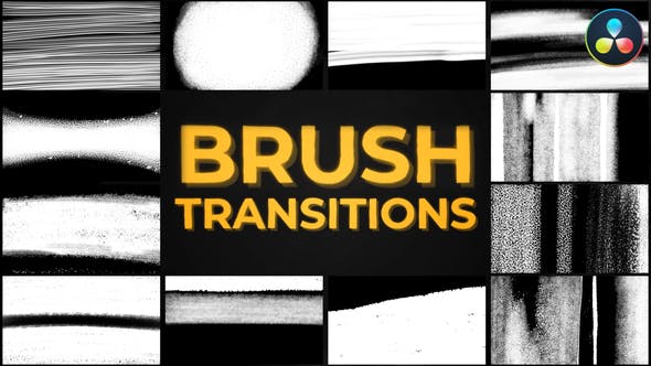 Videohive 52277049 Brush Transitions for DaVinci Resolve