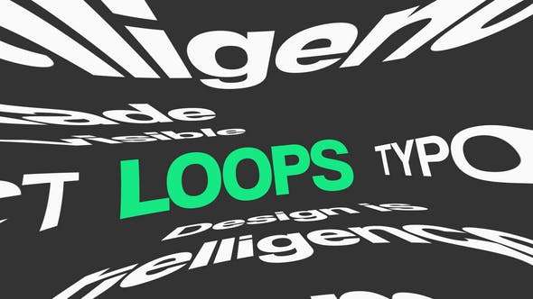 Videohive 52375220 Abstract Typography Loops