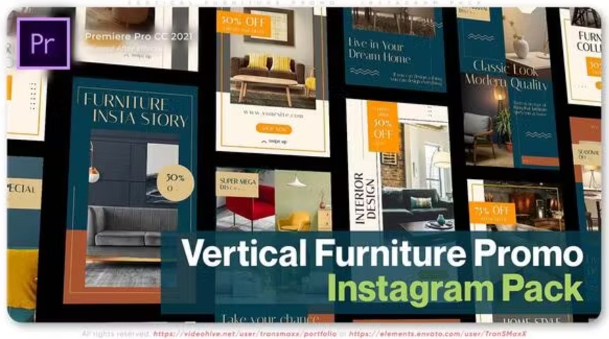 Videohive 52362128 Vertical Furniture Promo - Instagram Pack