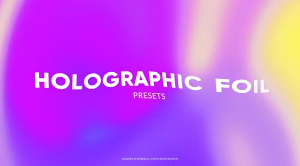 Holographic Foil Backgrounds: Enhance Your Videos with GFXHive